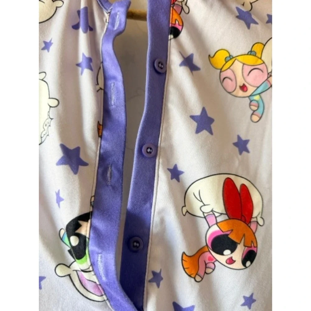 SHEIN X Powerpuff Girls Snap Front Romper Playsuit Girls Sz 9Y